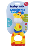 Chrastítko plastové Baby mix Žirafa