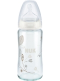 Skleněná kojenecká láhev Nuk First Choice 240ml white