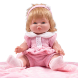 Luxusní dětská panenka-miminko Berbesa Amalia 34 cm