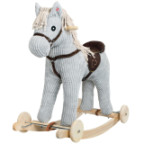Houpací kůň s kolečky PlayTo Ponny šedý