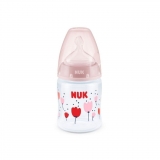 Kojenecká láhev Nuk First Choice Temperature Control 150 ml růžová