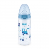Kojenecká láhev Nuk First Choice Temperature Control 300 ml modrá