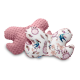 Dětský polštářek z Minky Sensillo Motýlek růžový