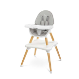 Dětská jídelní židlička Caretero TUVA grey