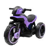 Elektrická motorka dětská Baby Mix POLICIE fialová
