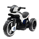Elektrická motorka dětská Baby Mix POLICIE bílá
