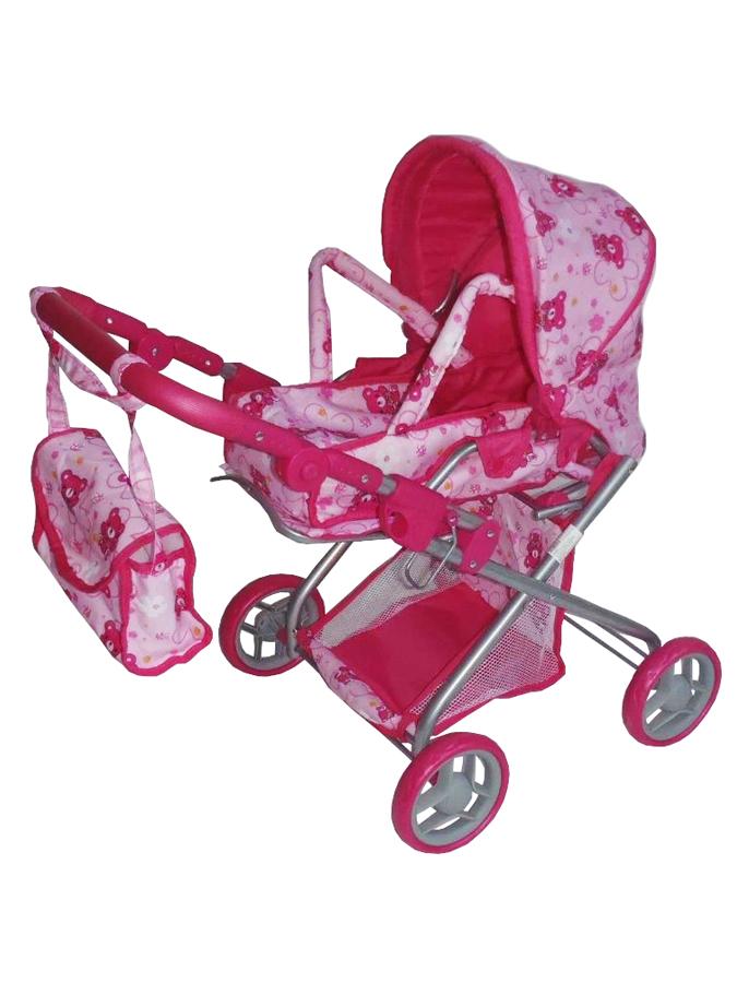 Kočárek hluboký pro panenky Baby Mix flower