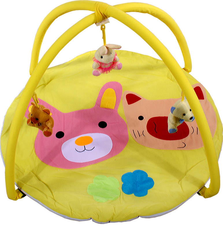 ARTI Hrací deka Pig & Rabbit toys Yellow