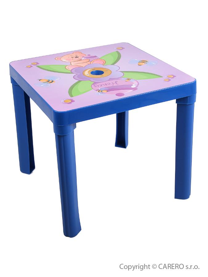 Dětský stolek plastový Méďa blue