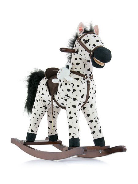 Houpací kůň Milly Mally Mustang bílo-černý