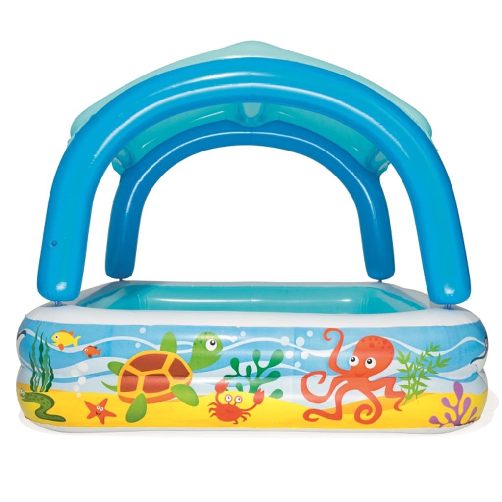 Nafukovací dětský bazén se stříškou Bestway Moře 140x140x114 cm