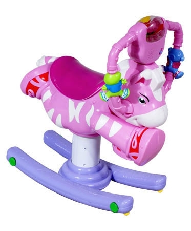 Houpačka na lyžinách Koník pink