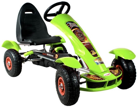 Šlapací auto Formule sport green