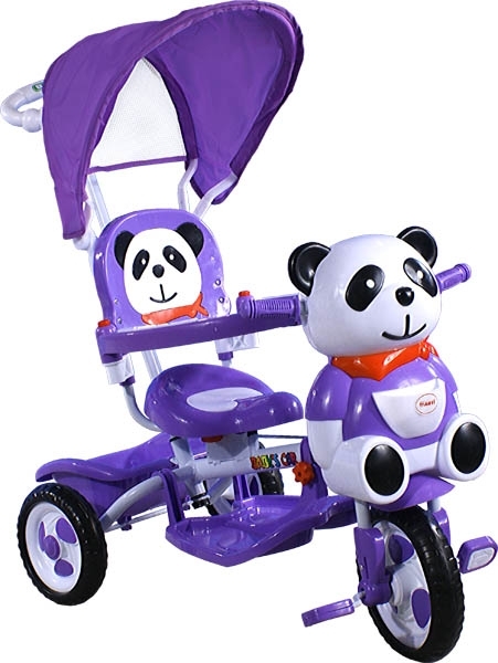 ARTI tříkolka s vodící tyčí PANDA 2 violet