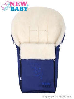 Luxusní fusak New Baby wool modrý
