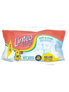 Vlhčené ubrousky Linteo Baby 120ks Soft and cream