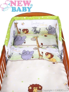 Souprava do postýlky New Baby 2-dílná safari 100/135cm