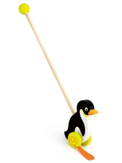 Strkadlo dřevěné Viga tučňák