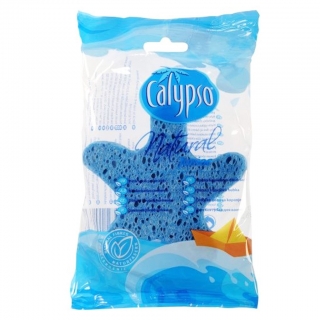 Koupelová houba Calypso Natural modrá