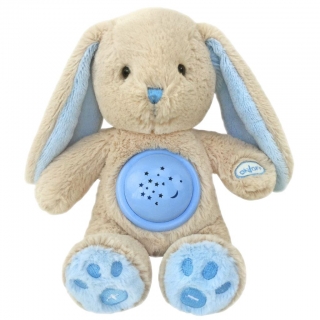 Plyšový králíček s projektorem Baby Mix modrý
