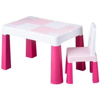 Dětská sestava stoleček a židlička TEGA Multifun pink