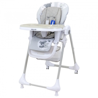 Jídelní židlička skládací Baby Mix Infant grey