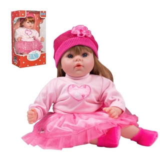Mluvící a zpívající dětská panenka PlayTo Tina 46cm