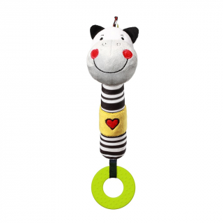 Pískací hračka Baby Ono s kousátkem Zebra Zack