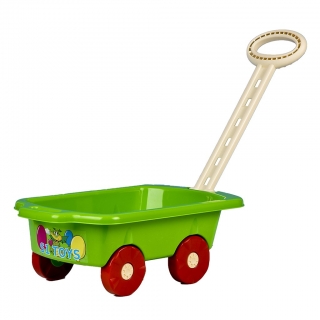 Dětský vozík tahací BAYO 45 cm zelený