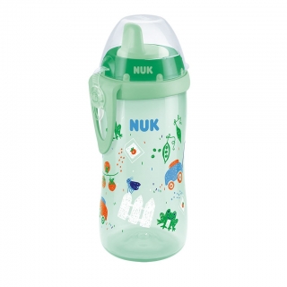 Dětská láhev NUK Kiddy Cup 300 ml zelená