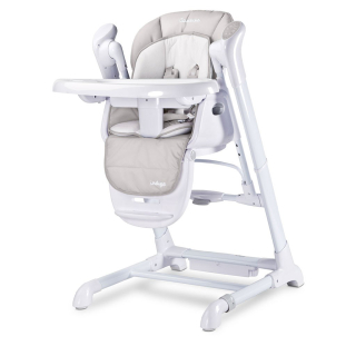 Jídelní židlička 2v1 Caretero INDIGO light grey