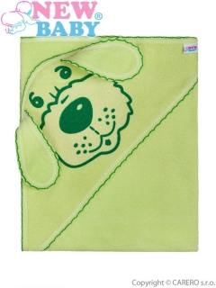 Osuška New Baby PEJSEK 100x100 cm zelená